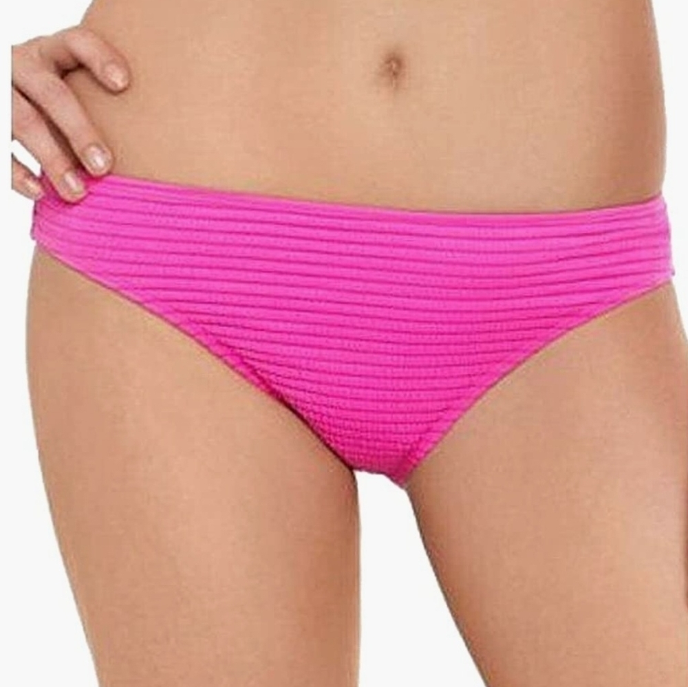 Salt + Cove Azalea Pink‎ Textured Body Hipster Bikini Bottoms Size Medium